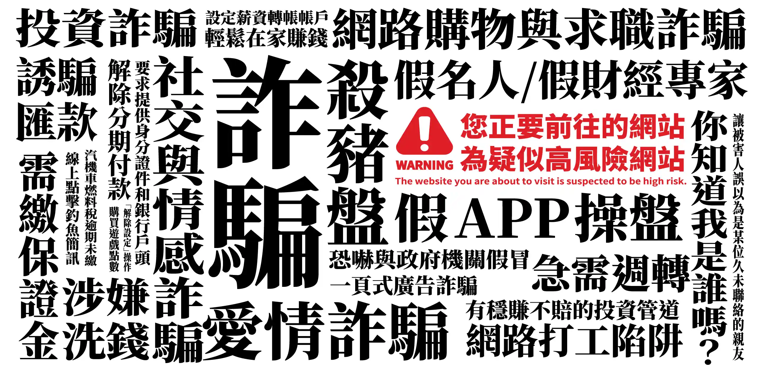 跨域聯合防詐警示內容